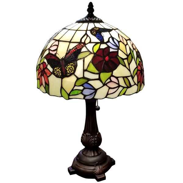 Twin stem tiffany lamp cheap