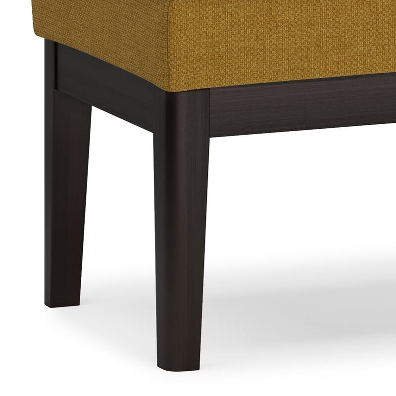 WYNDENHALL Bragg 27 inch Wide Mid Century Small Ottoman Bench