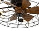 preview thumbnail 56 of 105, Caged Ceiling Fan with Light and Remote, 11.8–28 Inch Low Profile Fandelier, 6-Speed Quiet DC Motor, Black/Satin Nickel