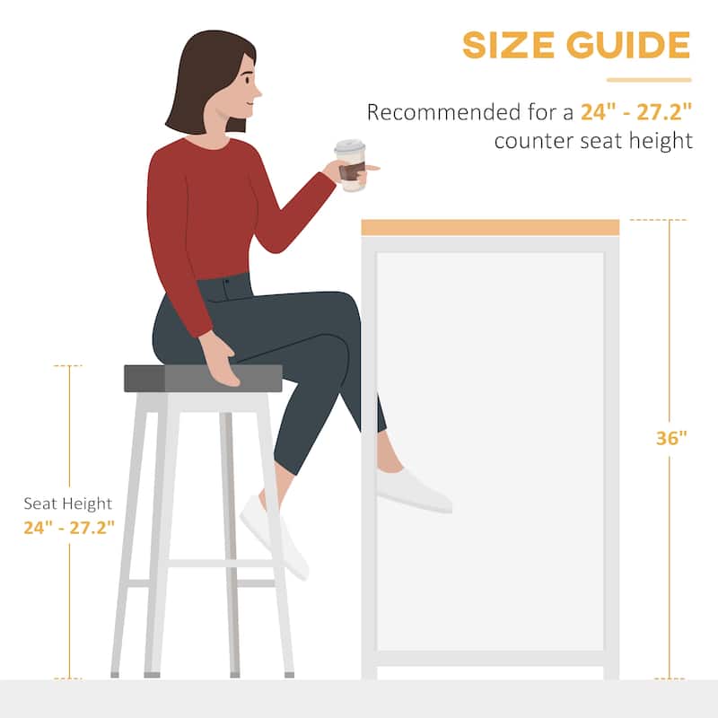 Extendable Bar Table Storage Foldable Counter Height Table