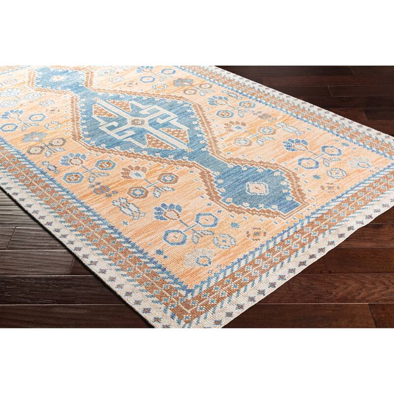 Dipti Handmade Vintage Oriental Wool & Viscose Area Rug