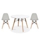 preview thumbnail 22 of 25, Kids Table and Chair Set Modern Toddler Furniture with Round Table and Armless Chairs Eiffel Wooden Legs Dining or Playroom Use Grey