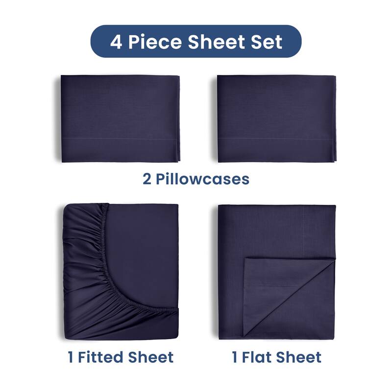 Martex 225 TC - Soft Breathable Durable Deep Pocket - Bed Sheet Set