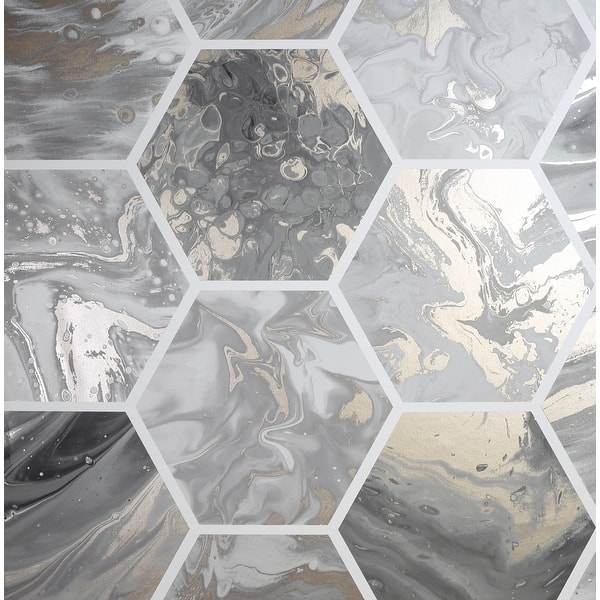 marble hex wallpaper