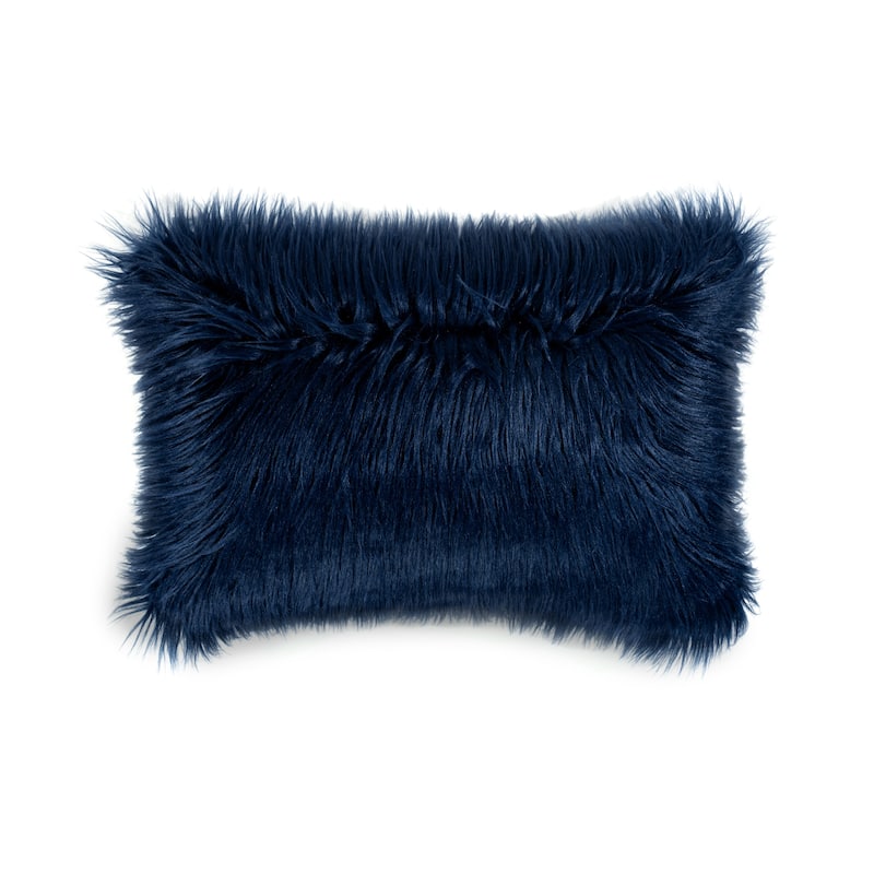 Lush Decor Mongolian Luca Faux Fur Decorative Pillow Cover