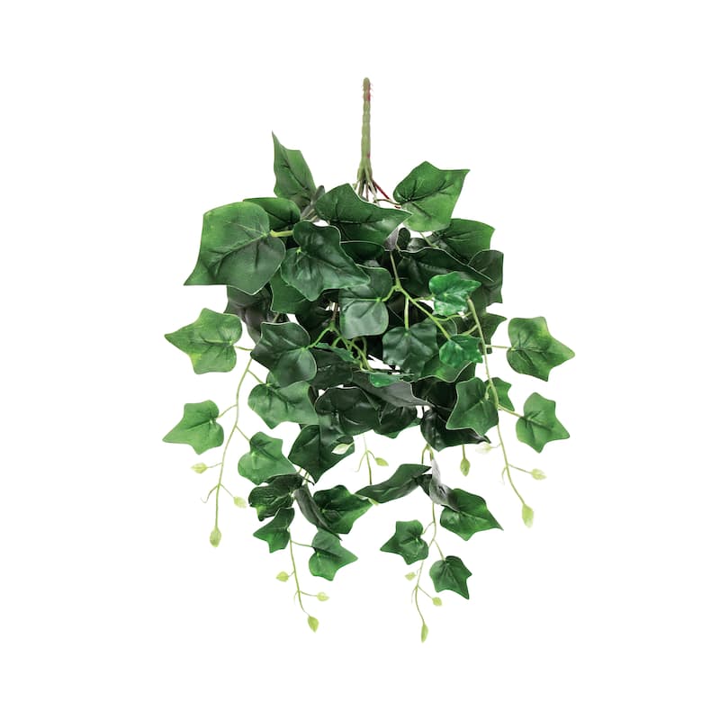 Artificial English Ivy Leaf Vine Hanging Plant Greenery Foliage Bush 24in - 24" L x 12" W x 6" DP