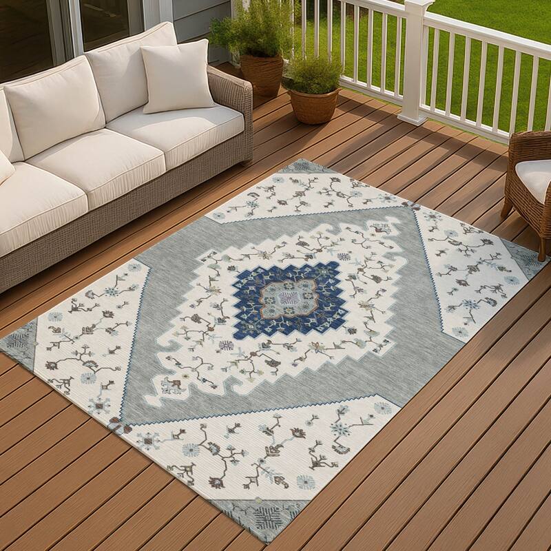 Machine Washable Indoor/ Outdoor Global Marrakesh Chantille Rug