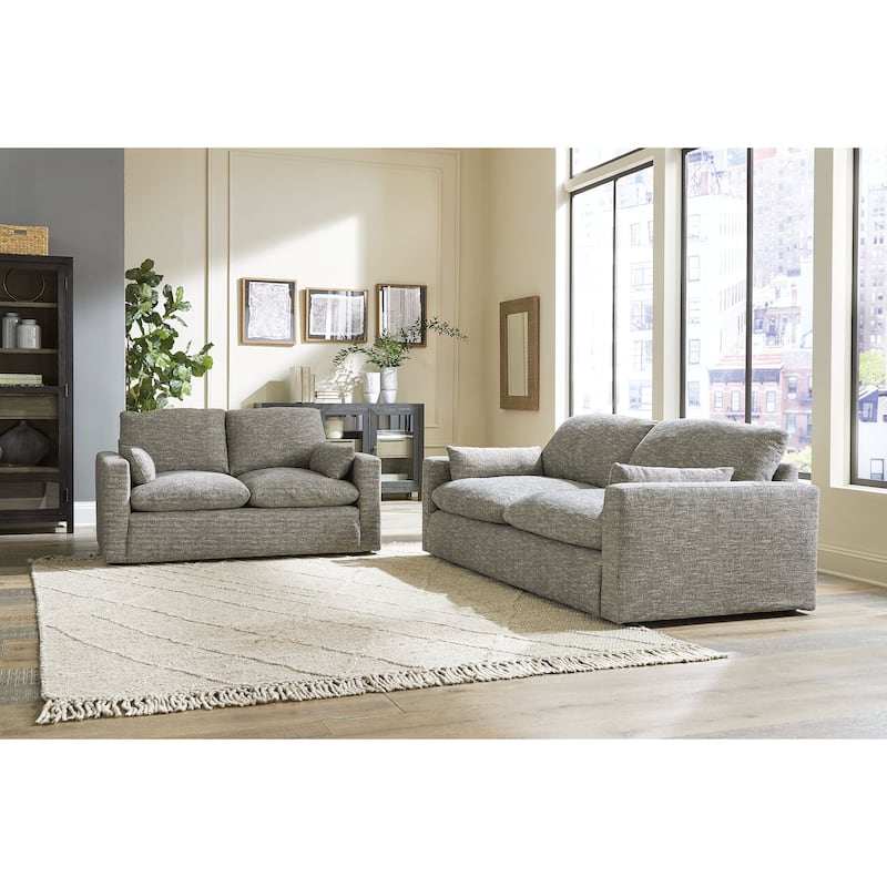 Signature Design by Ashley Dramatic Gray 2-Piece Upholstery Package - 90" W x 42" D x 36" H
