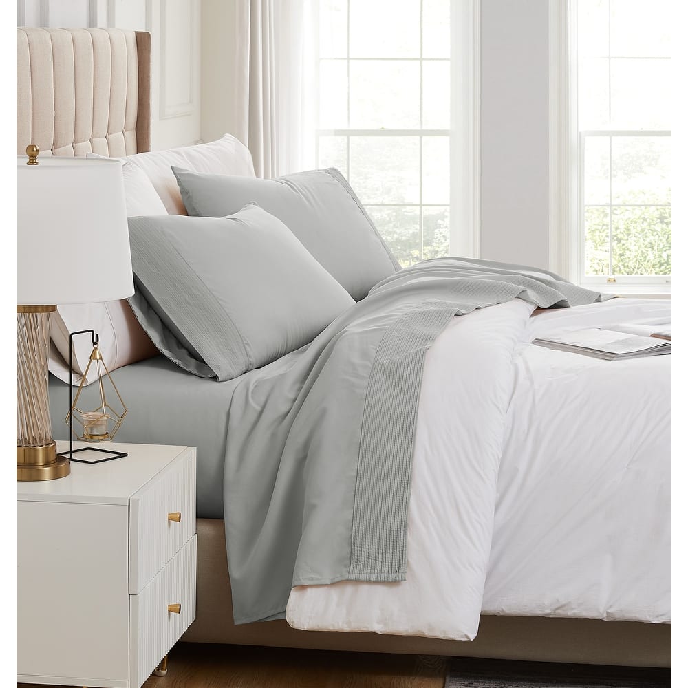 Vilano 21-inch Extra Deep Pocket 4-Piece Bed Sheet Set with Pleated Hem