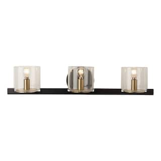 Artcraft Salinas - 3-Light Bathroom Vanity - Black/Brass