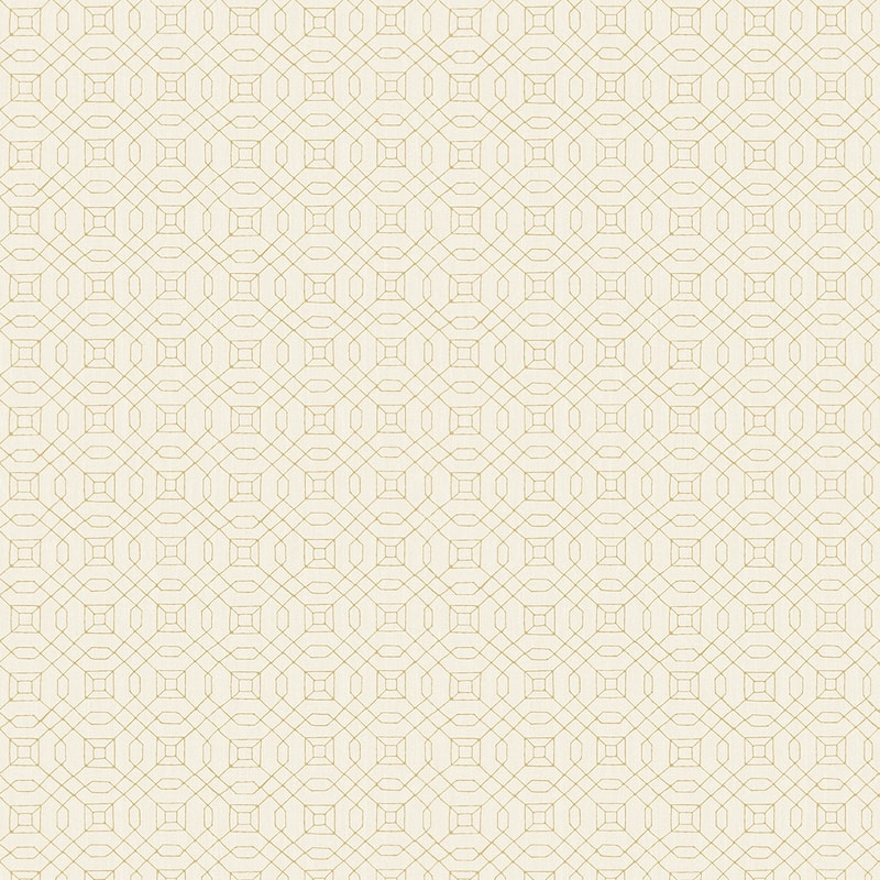 Galerie Wallcoverings Metallic FX Geometric Design Non-woven Metallic Finish Wallpaper Roll - 33 feet x 21 inches - White