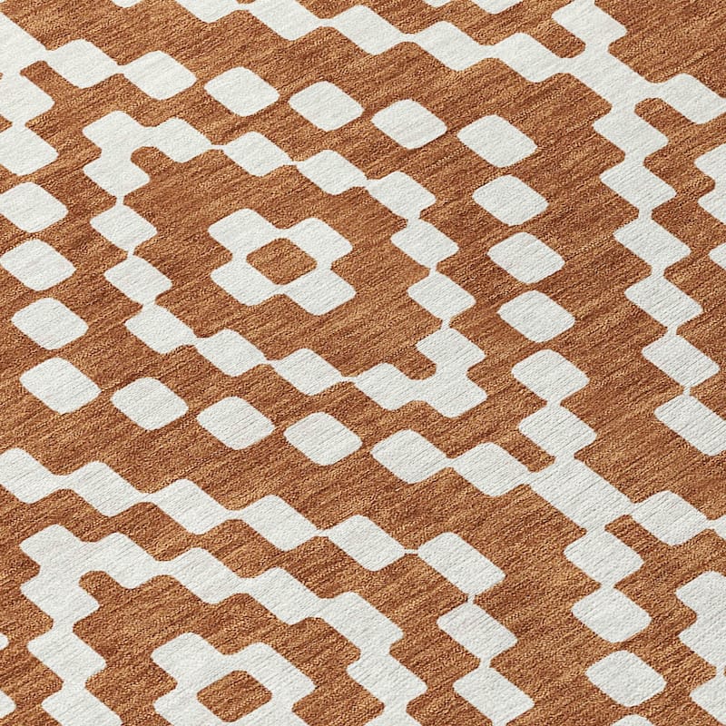 Machine Washable Indoor/ Outdoor Chantille Boho Moroccan Rug