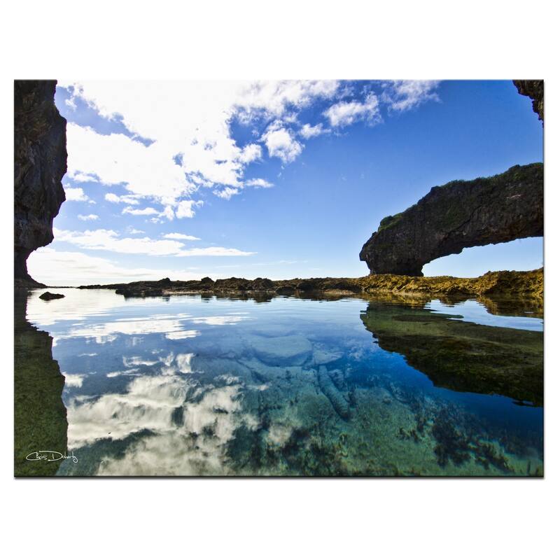 Ready2HangArt 'Aqua Rocks' Wrapped Canvas Wall Art