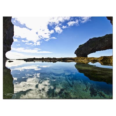 Ready2HangArt 'Aqua Rocks' Wrapped Canvas Wall Art