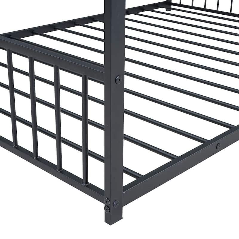 Full Size Metal House Bed