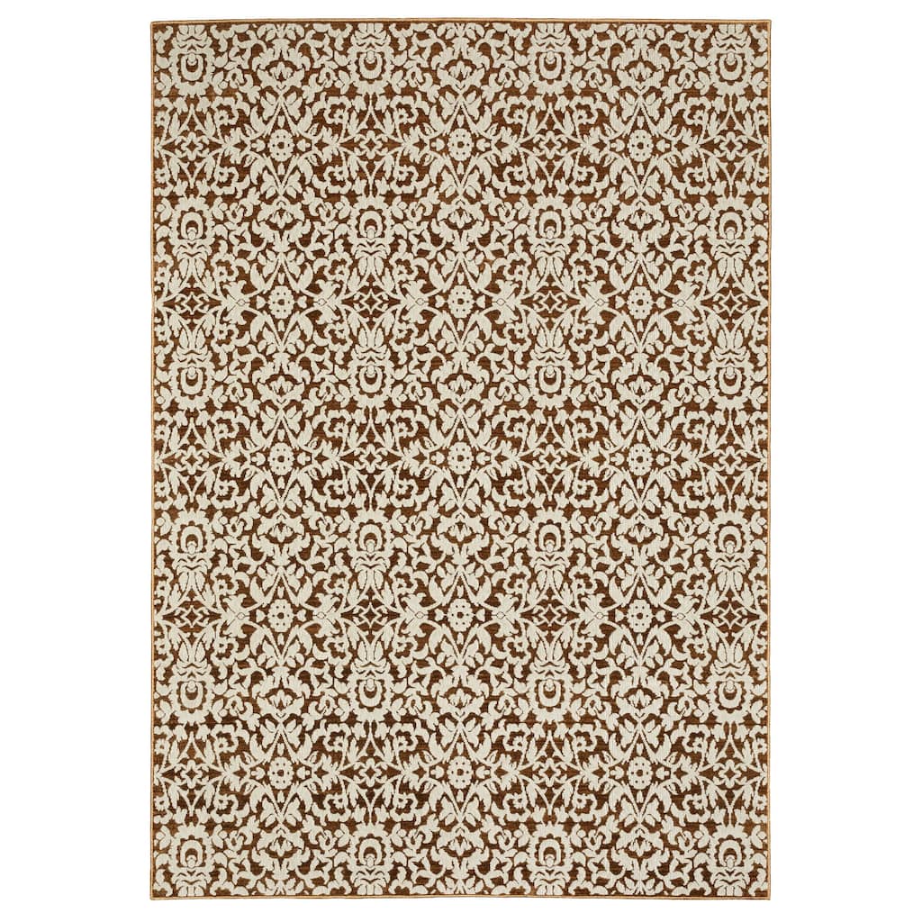 Style Haven Ingram Two-Tone Oriental Rust/ Beige Area Rug