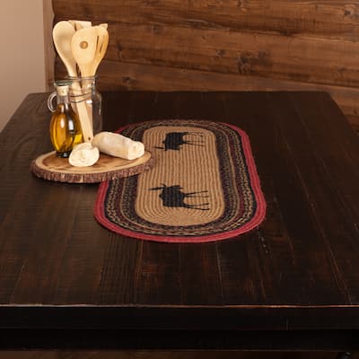Cumberland Moose Stenciled Jute Runner