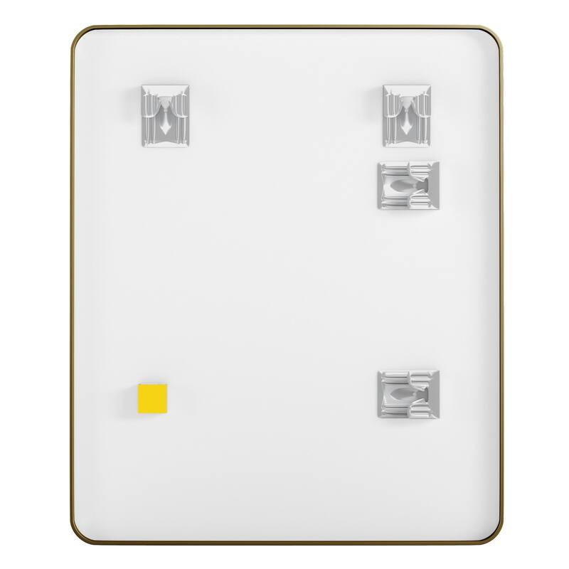 CRAFT + MAIN AM3036R Reflections 30" W x 36" H Modern Rectangular