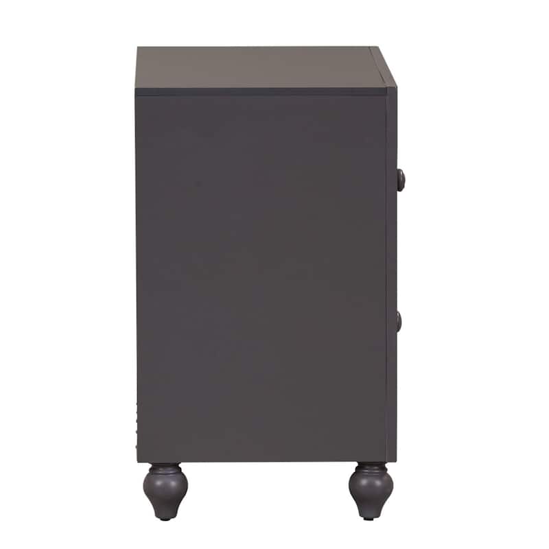 Cottage View Dark Gray Night Stand