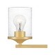 preview thumbnail 5 of 22, Quoizel Abner Steel 3-light Bath Light
