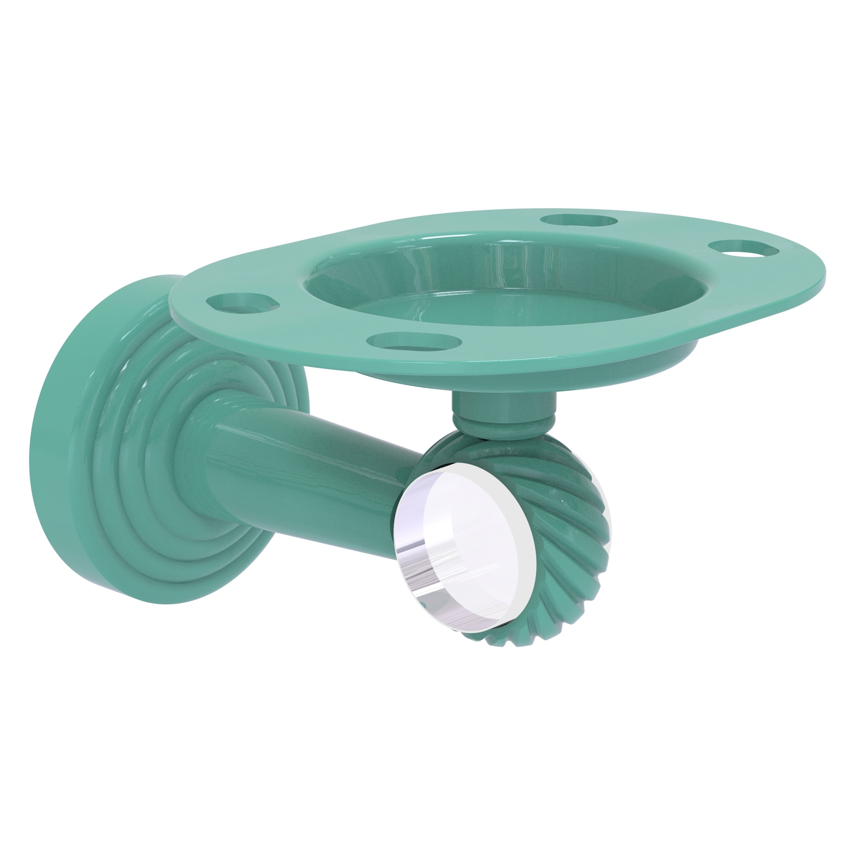 Allied Brass Pacific Beach Collection Tumbler and Toothbrush Holder with Twisted Accents