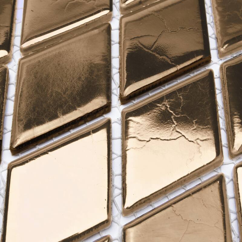 Merola Tile Hudson Kite Gold 10-1/8" x 11-3/4" Porcelain Floor and Wall Tile