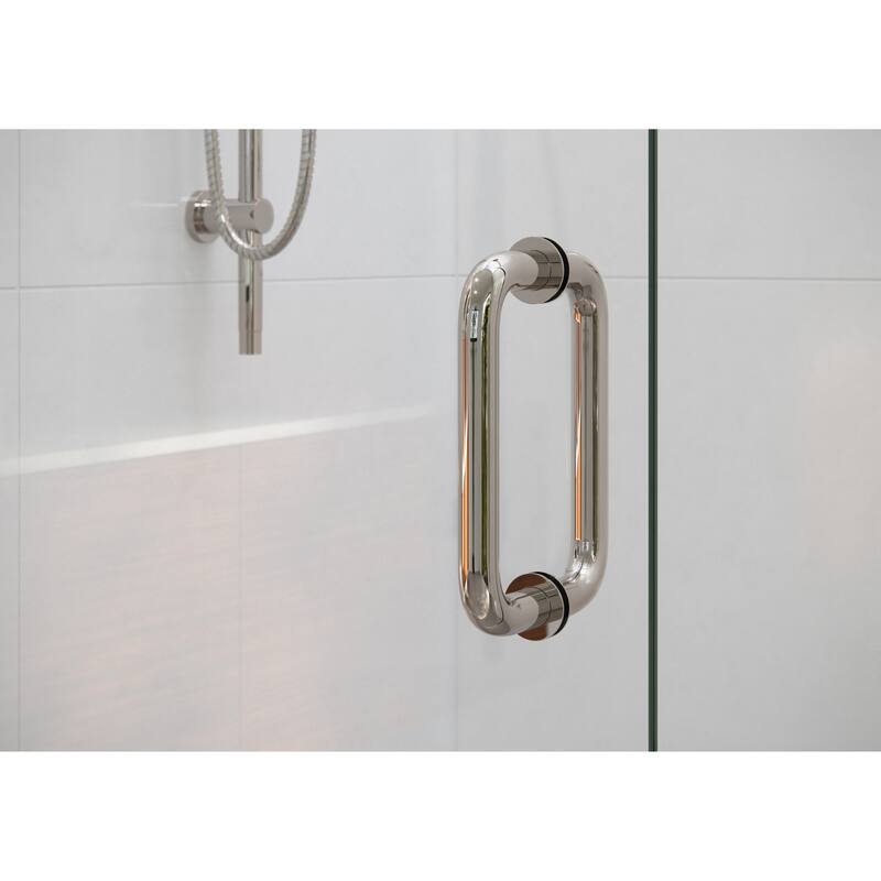 Glass Warehouse 78" x 54.5" Frameless Shower Door - Glass Hinge
