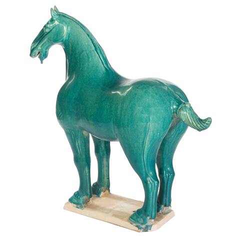 Artissance Large Stallion, 22 Inch Tall, Turquoise