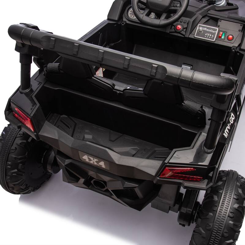 24V 2-Seater Kids Ride On UTV W/Parents Remote Control,4-Wheel Suspension,Slow Start,Large wheel,Anti-collision bar,LED