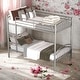 preview thumbnail 2 of 43, 2 In 1 Multifunction Twin Over Twin Metal Bunk Bed