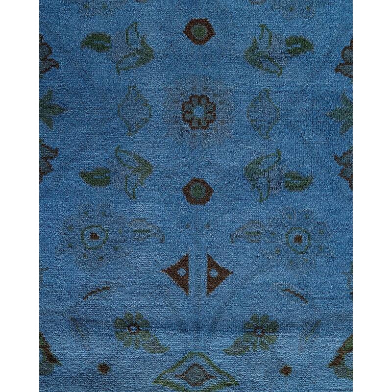 Fine Vibrance, One-of-a-Kind Hand-Knotted Area Rug - Gray, 9' 2" x 12' 5" - 9' 2" x 12' 5"