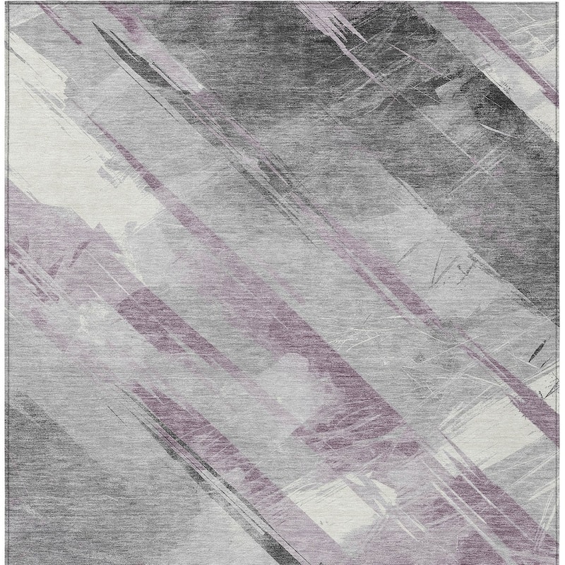 HomeRoots Striped Transitional Rectangle Outdoor Rug