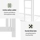 preview thumbnail 1 of 5, Twin over Twin Bunk Bed, Heavy-duty Sturdy Metal, Noise Reduced, Safety Guardrail, No Box Spring Needed, White White