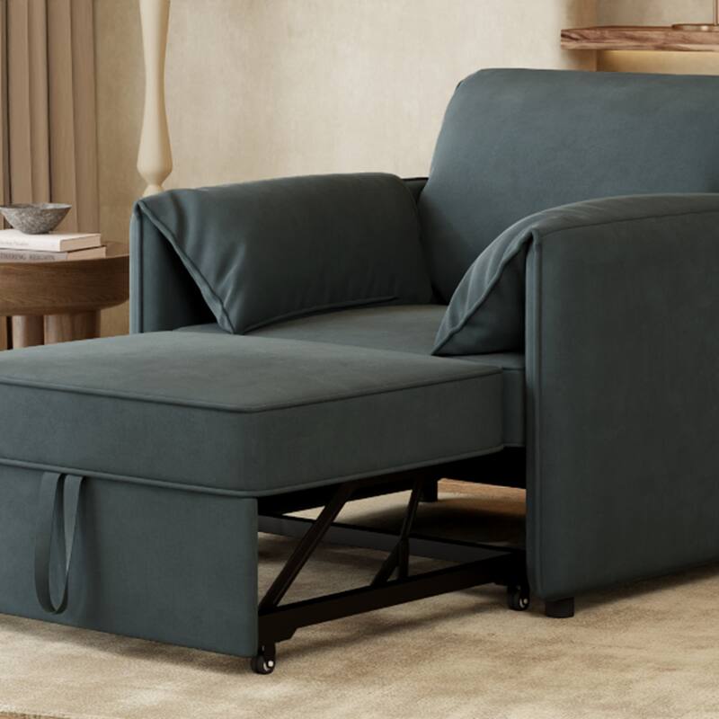Pull-out Sofa Bed, 3-in-1 Convertible Sleeper