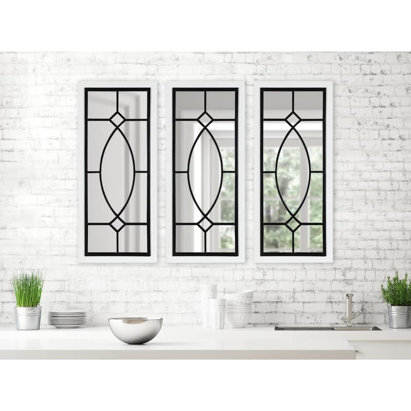 Kate and Laurel Bakersfield Wood Framed Mirror