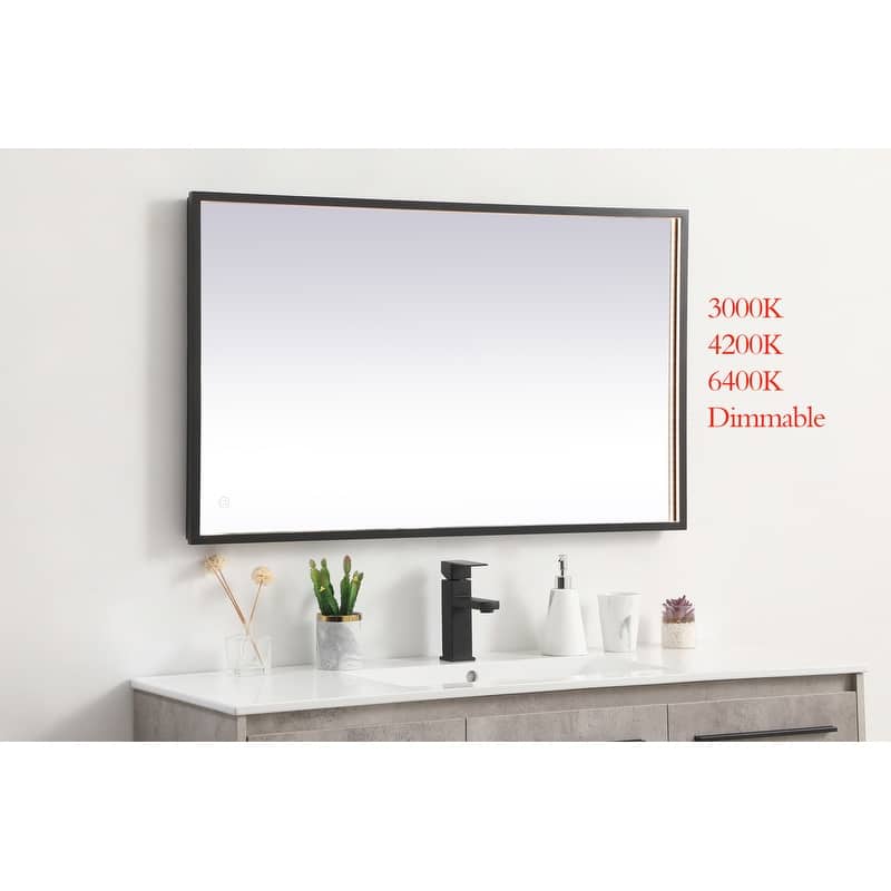 Indigo Home 24x40 inch LED mirror with adjustable color temperature