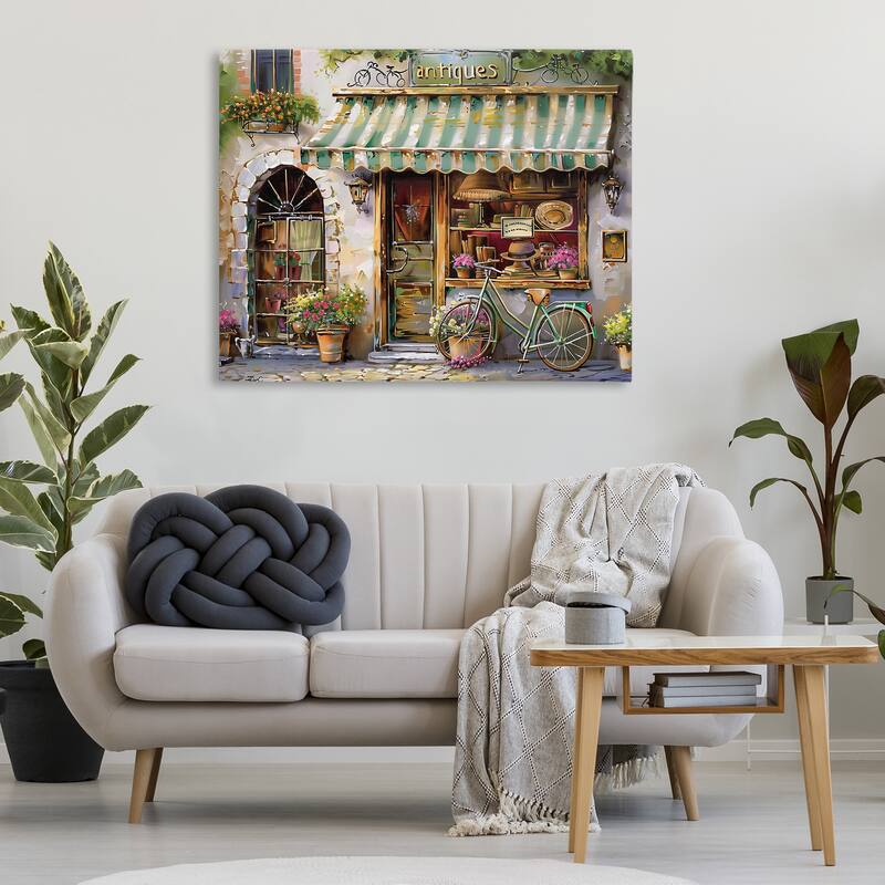 Stupell Charming Antique Shop Canvas Wall Art Design By Arlington Prints