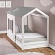 preview thumbnail 9 of 27, Distressed Rustic Twin House Floor Bed