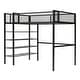 preview thumbnail 6 of 16, Twin Size Loft Bed Frame with 4-Tier Shelves and Storage, Metal Loft Bed with Ladder and Grid Guardrail for Kids, Teens