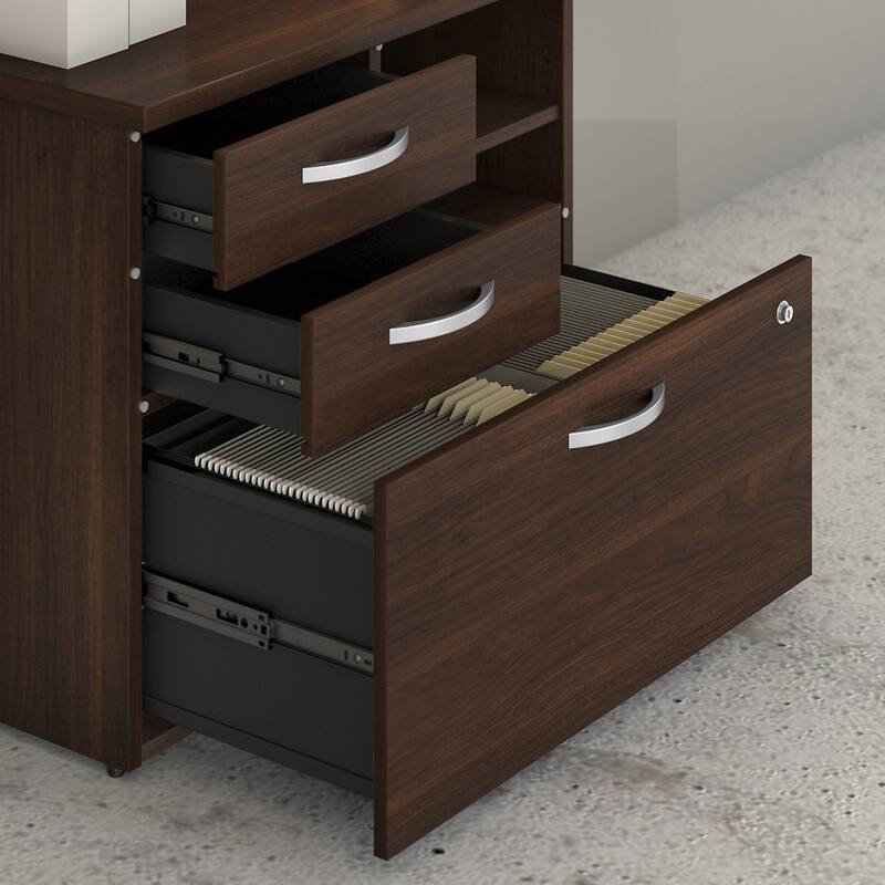 Hybrid Office Storage Cabinet with Drawers by Bush Business Furniture