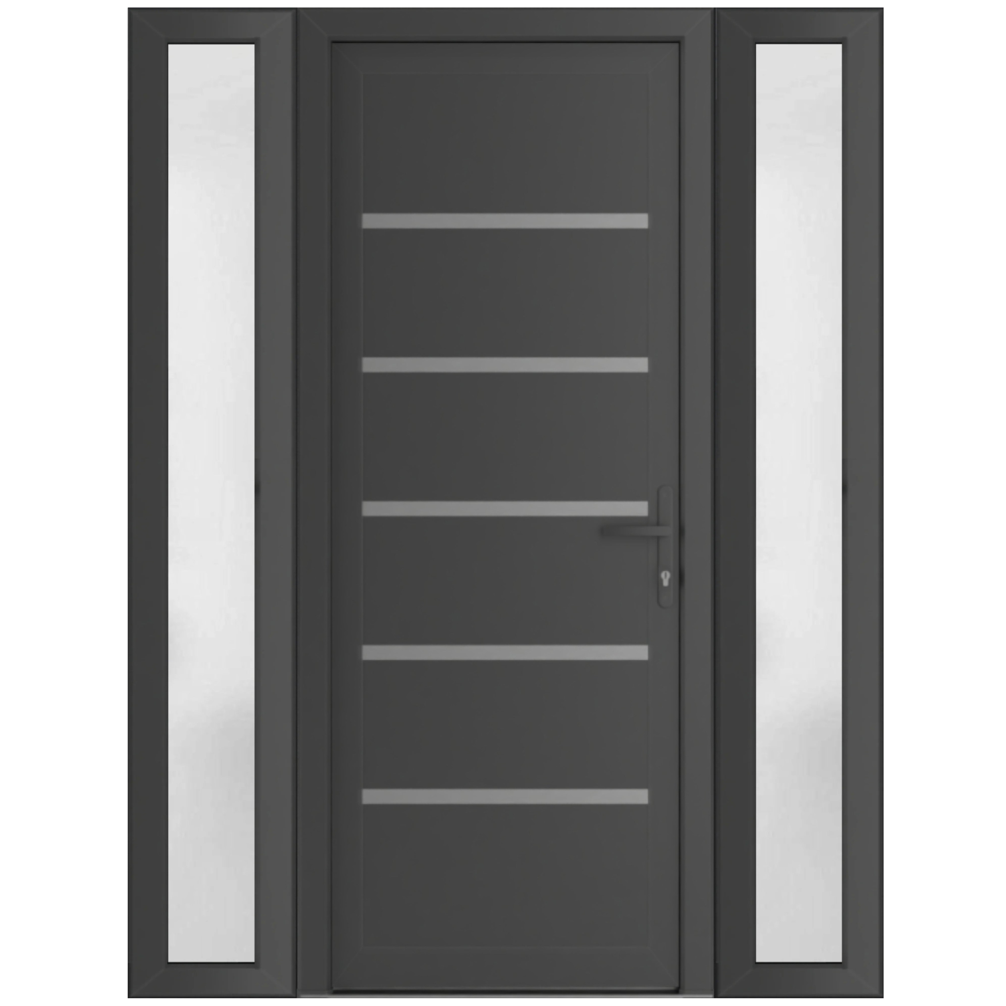 VDOMDOORS Manux 8415 Antracite Grey uPVC Exterior Door