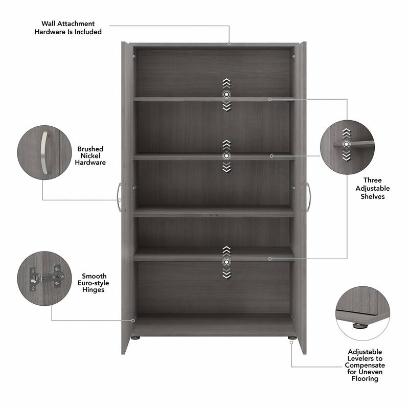 Universal Tall Linen Cabinet with Doors by Bush Business Furniture
