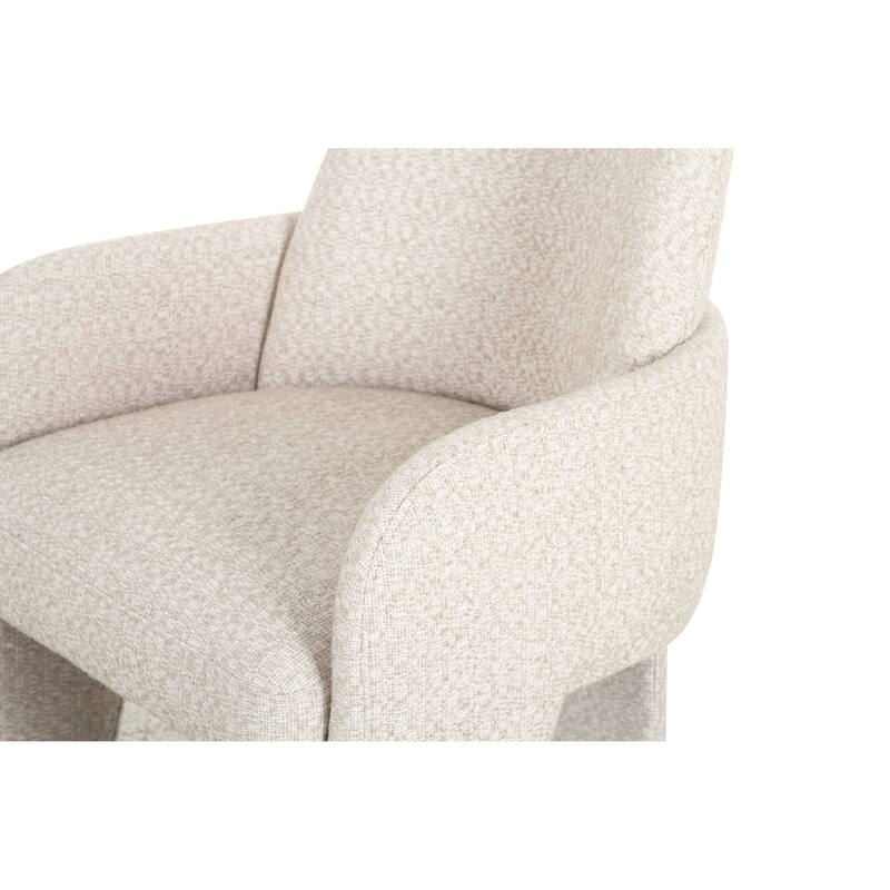 Modrest Cando Modern Beige Fabric Dining Chair
