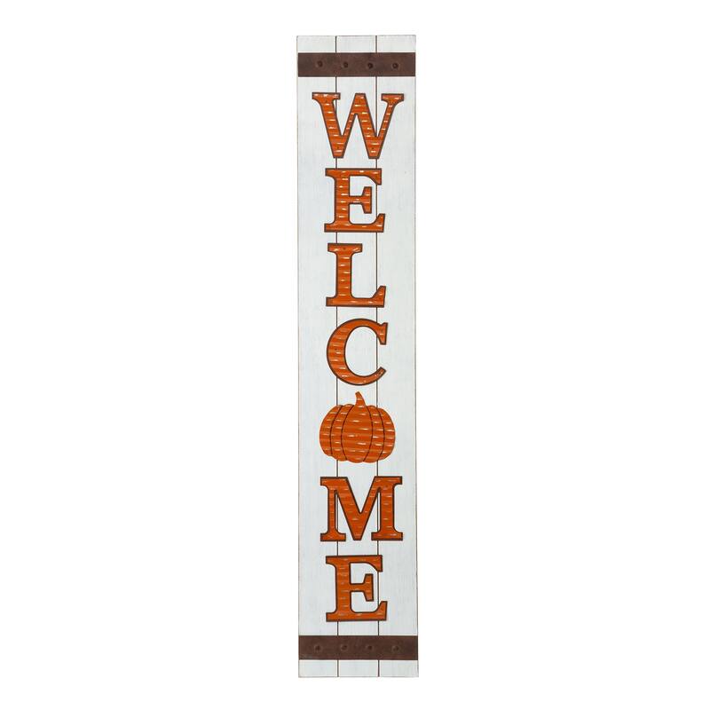 Glitzhome 42"H Fall Wooden "WELCOME" Porch Sign - Welcome - Welcome