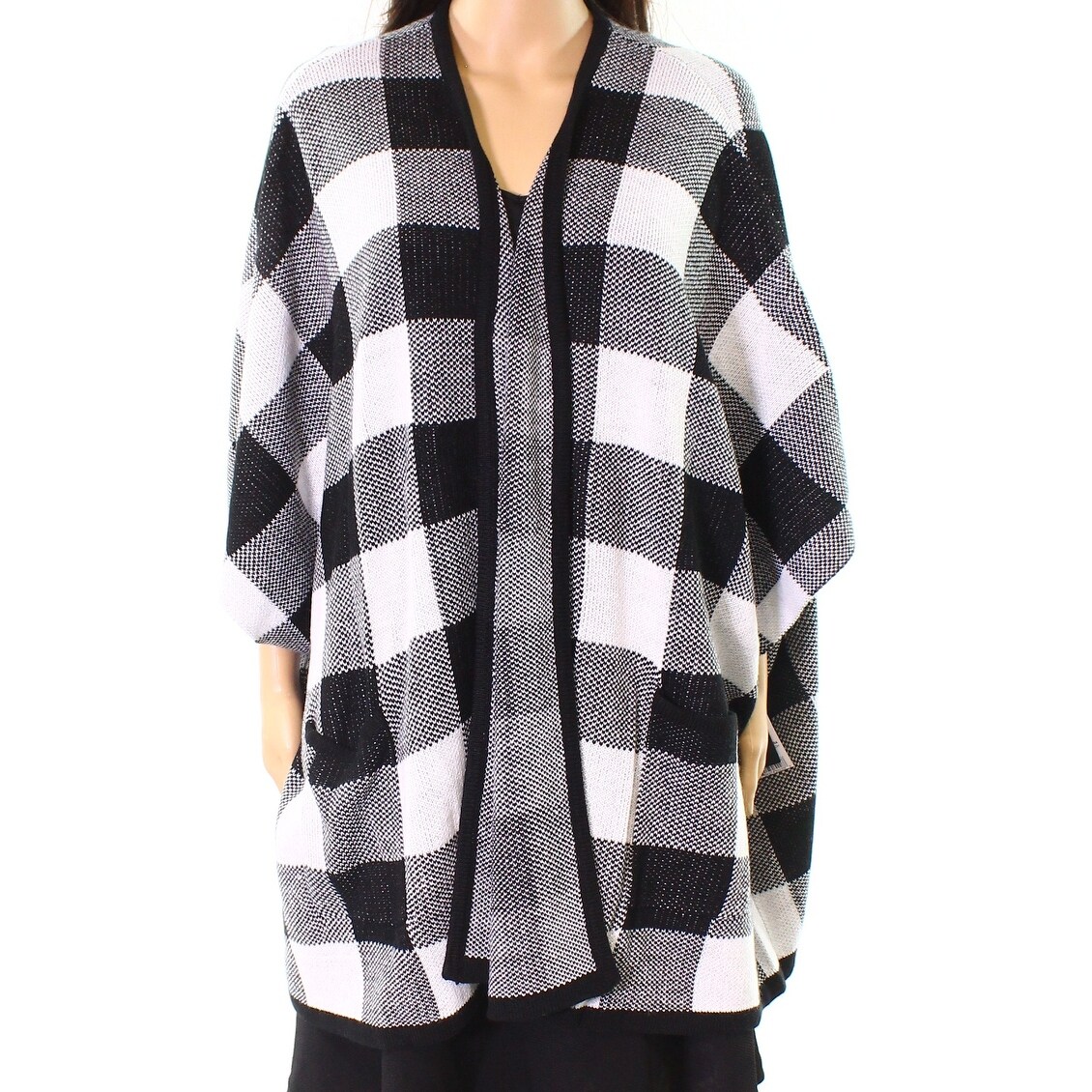 checkered cardigan womens