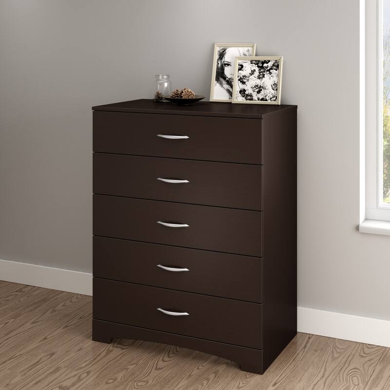 South Shore Step One 5-drawer Chest - Chocolate