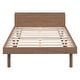 preview thumbnail 26 of 30, Rubberwood Platform Bed Twin Size Storage Frame, Functional Headboard with Side Bookcase and Built-in USB Port