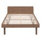 preview thumbnail 28 of 30, Twin Size Bed Frame with Storage Headboard and USB Ports, Kids Twin Bed with Support Slat, Wooden Twin Platform Bed for Bedroom