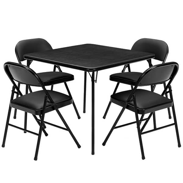 VECELO Folding Tables, Dining Chairs Set of