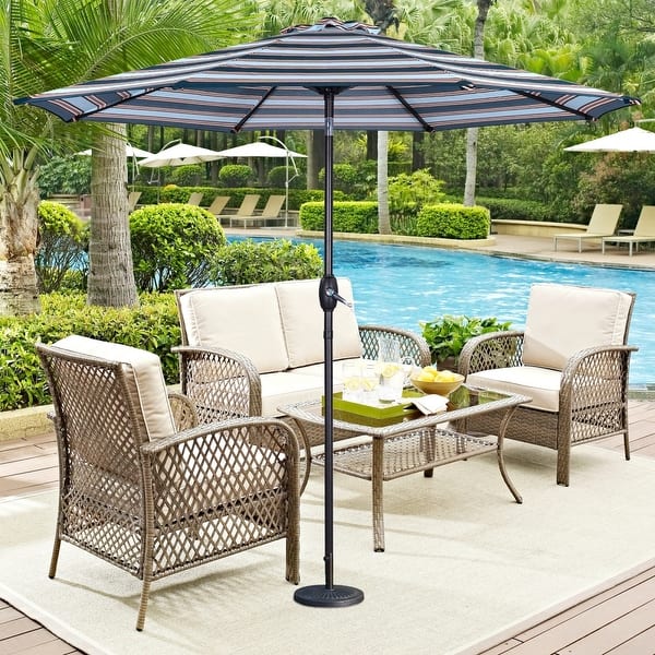 9-foot deluxe solar powered led lighted patio umbrella Amazon.com : AreShark 9FT Patio Umbrella with Solar Lights, 32 Lighted Pool  Umbrella w/Tilt and Crank, Outdoor Market Solar Umbrellas for Garden, Deck,  Backyard, Pool and Beach, Dark Red : Patio, Lawn